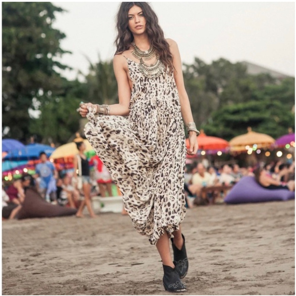 Spell wild ones strappy midi dress